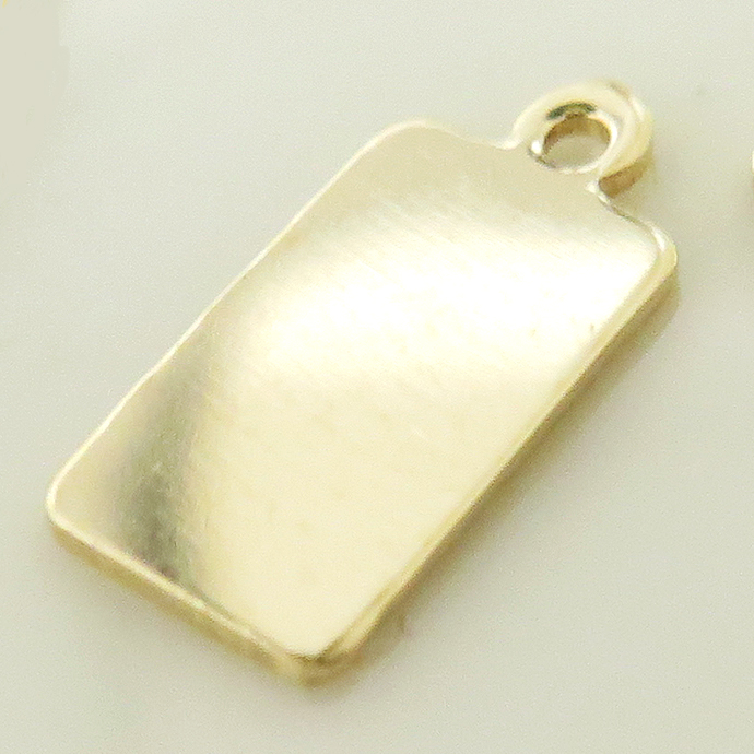 14kgf タグ 板カン ディスク 12.2mm×6.2mm ゴールドフィルド （50個）