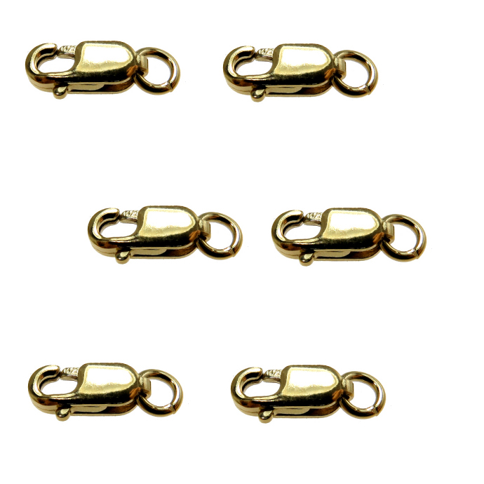 ゴールドフィルド・ロブスタークラスプ【カン付】（3mm×8mm）「14kgf」（5個）