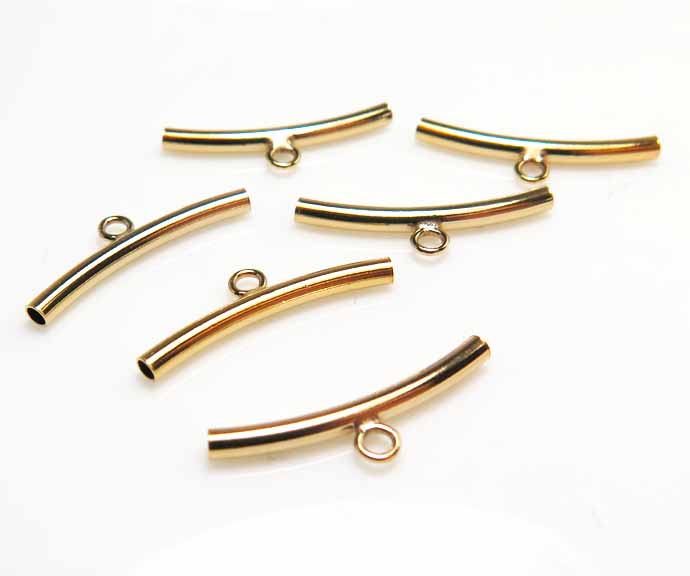 14kgfパーツ チューブ  1リング （プレーン）2.0mm×20mm ゴールドフィルド（3個）