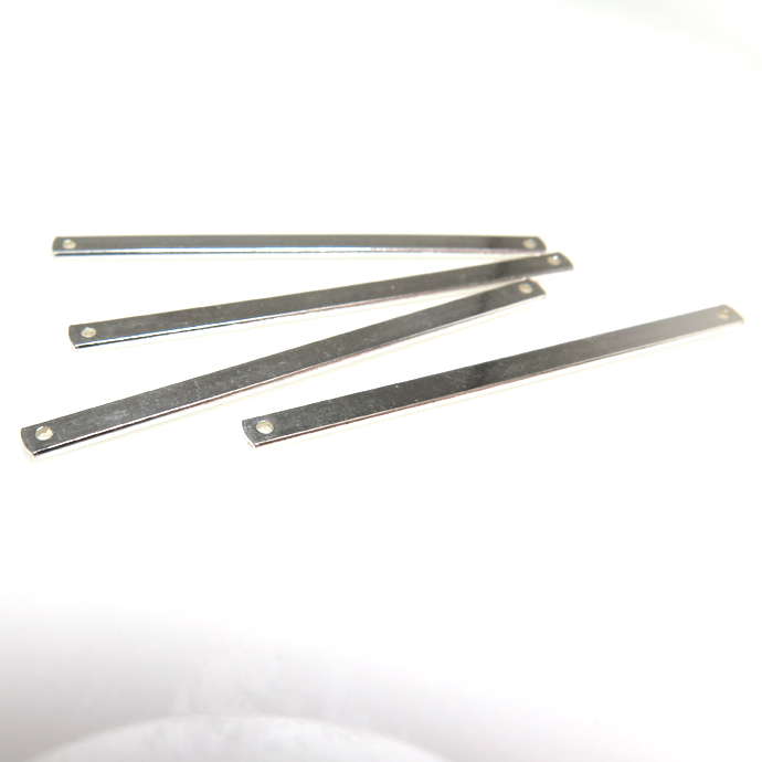 シルバーアクセサリーパーツ　バー（2ホール）2.5mm×38.1mm 「SV925」（50本）