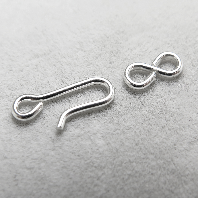 シルバー925パーツ/フック（14mm＋9mm）（25個）