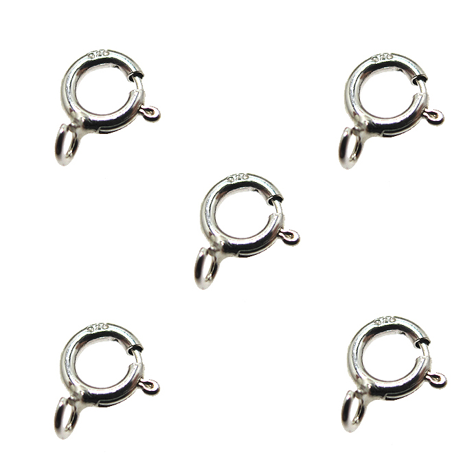 シルバーパーツ925/引き輪5mm（オープン・タイプ） 15個