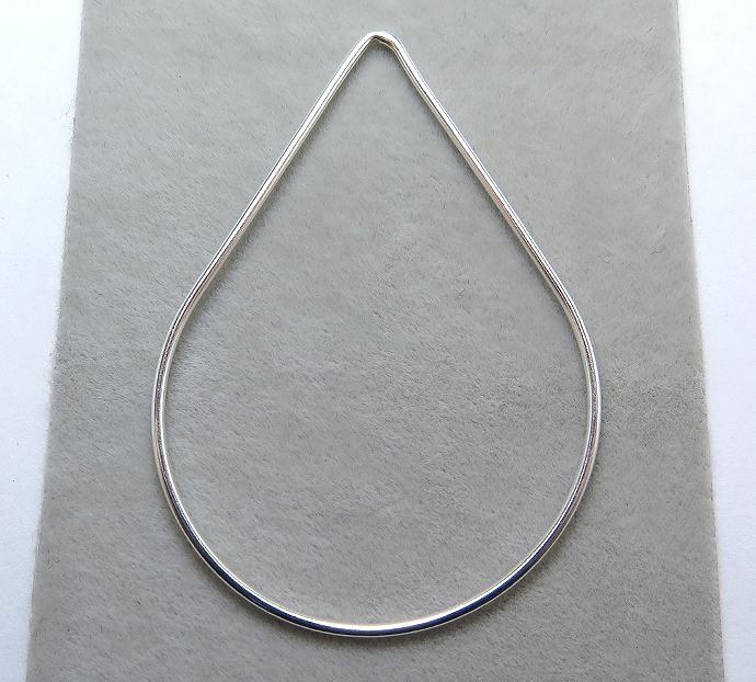 ＳＶ925シルバーパーツ/コンポーネント（プレーン/ドロップ）40×27mm（10個）
