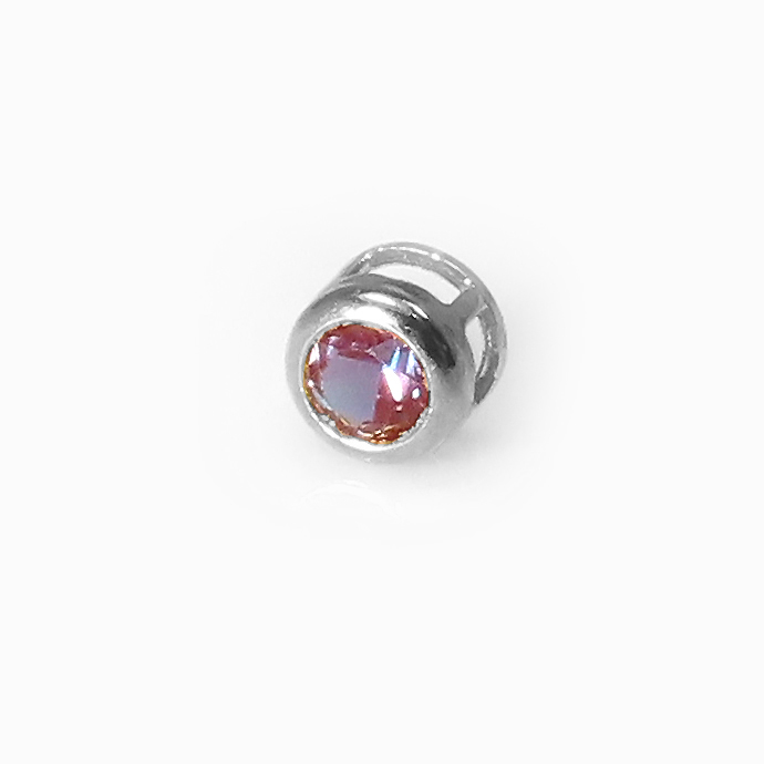 アレキサンドライト 合成石＜6月誕生石＞シルバー SV925・ベゼル（ラウンド3mm）
