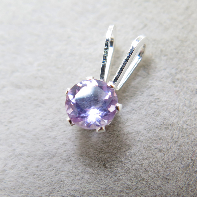シルバーアクセサリー925/ペンダントトップ天然石アメジスト＜2月誕生石＞（4mm）「sv925」（1個）