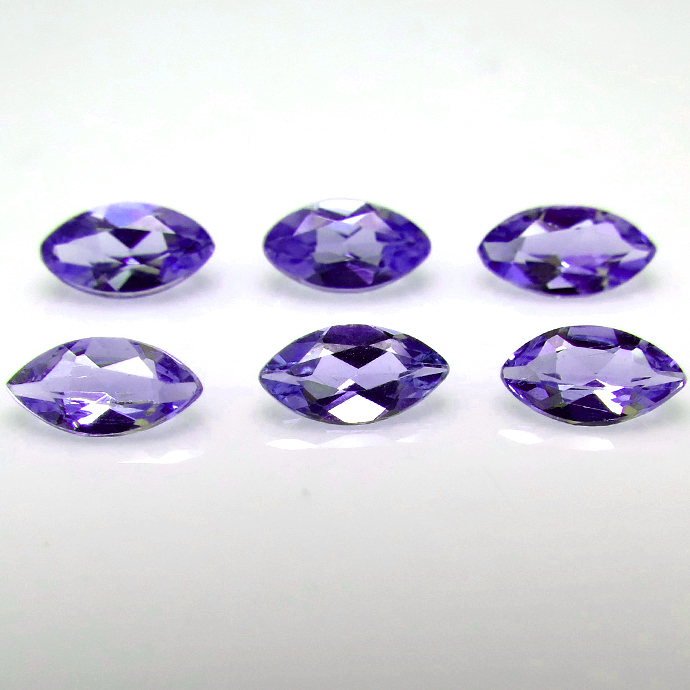 キュービックジルコニアcz【AAA】・ルース  アメジスト /マーキス【6×3mm】ファセットカット（500個）
