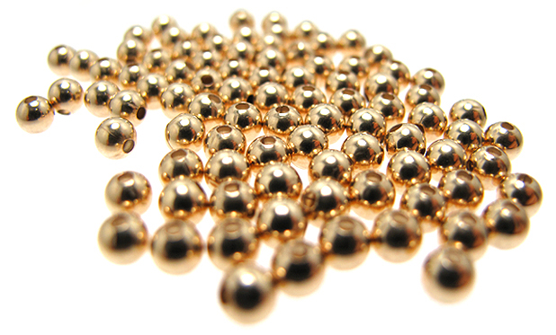 ゴールドフィルド・ラウンドビーズ 2.5mm （スムース/シームレス）「14kgf」（8.16g/約500個相当）