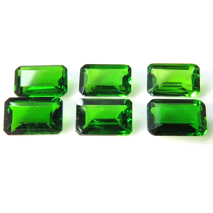 クロムダイオプサイト ルース 天然石 オクタゴン ファセットカット【5×3mm】1個