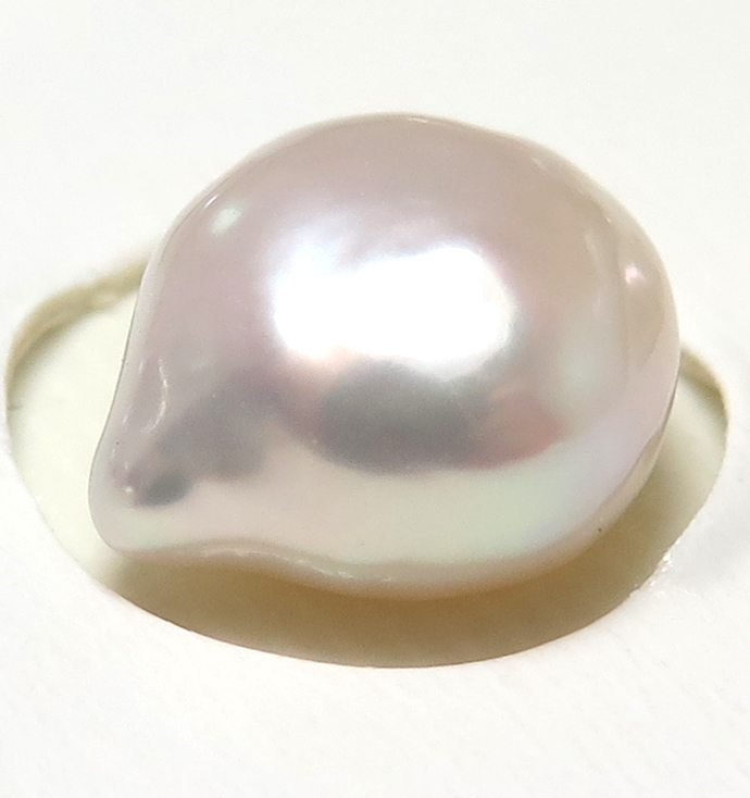 雫 しずく パール バロック ドロップ 淡水真珠 ルース 穴無 8～9mm 10個