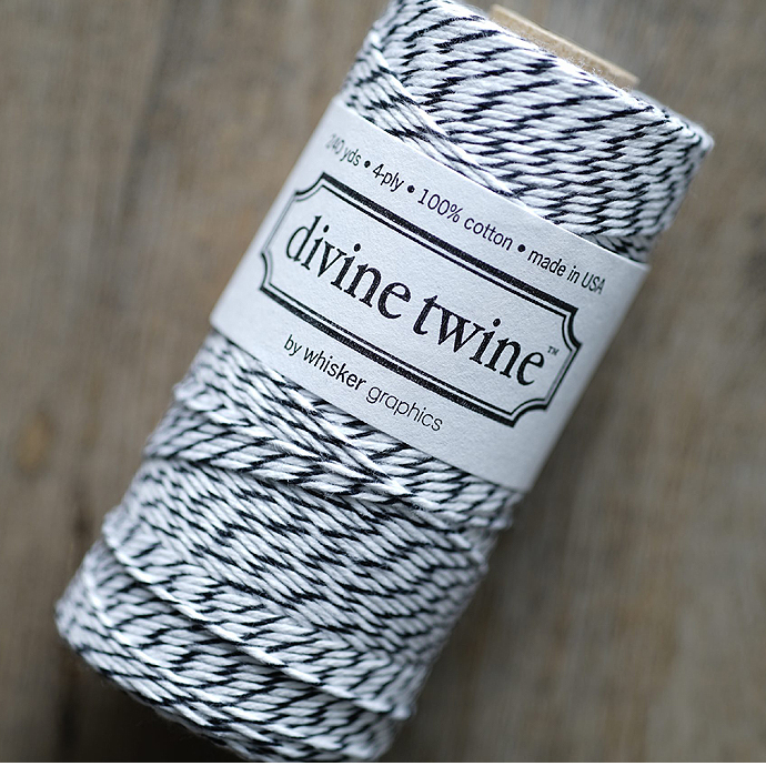 ディバイントワイン/ベーカーズトワイン「コットンコード」「Whisker Graphics社」【ブラック】約219メートル（1巻）