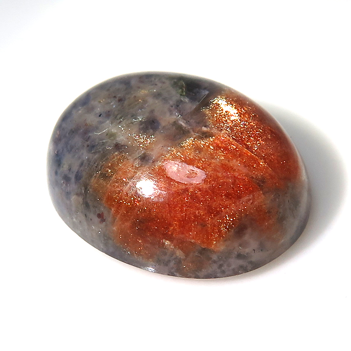 天然石ルース（裸石） アイオライトサンストーン カボション オーバル 【19.7mm×14.8mm×7.3mm】（1個）