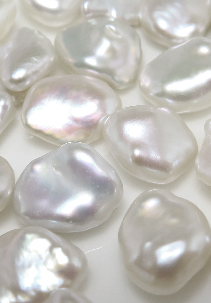 ケシ バロック パール 花びら ルース 淡水真珠 穴無 7～10mm 25個