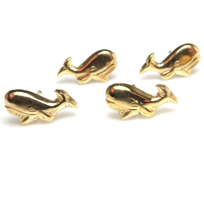 14kgfピアス（クジラ）（ゴールドフィルド）（50ペア）