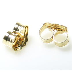 14金イエローゴールド K14YG ピアスキャッチ（3.8mm×4.8mm）50個