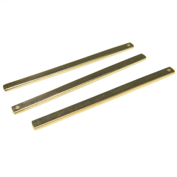 14kgf バー パーツ 2.5mm×38.1mm 1ホール「ゴールドフィルド」（50個）