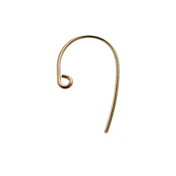 フィッシュフックピアス「14kgf（ゴールドフィルド）」【B】（10ペア/20個）