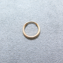 フープピアス（チューブ/1.25mm）12mm「14kgf（ゴールドフィルド）」（4個）