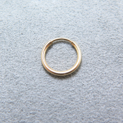 フープピアス（チューブ/1.25mm）14mm「14kgf（ゴールドフィルド）」（4個）