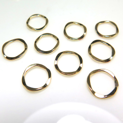 14kgfパーツ コンポーネント（ハンマード/ラウンド）【11mm】ゴールドフィルド（1個）
