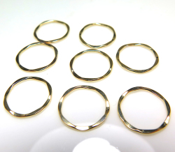 14kgfパーツ コンポーネント（ハンマード/ラウンド）【15mm】ゴールドフィルド（1個）
