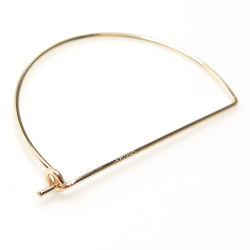14kgf フープピアス アーチ 24.5×32.0mm「ゴールドフィルド」（25ペア）