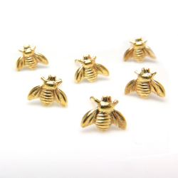 K10 ピアス 蜂 はち ハチ ビー bee モチーフ ホワイトトパーズ