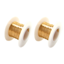 ゴールドフィルド/ラウンド・ワイヤー（ハーフハード）【0.33mm×40メートル（20m×2個）】「14kgf」【糸巻有り】