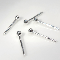 シルバーパーツ（sv925）/丸玉ピアス ボール 2mm （8ペア）