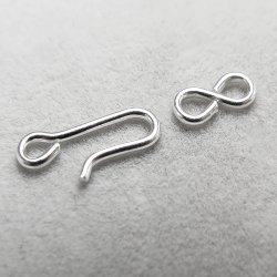 シルバー925パーツ/フック（14mm＋9mm）（25個）