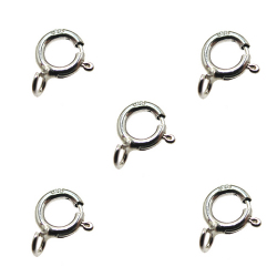 シルバーパーツ925/引き輪5mm（オープン・タイプ） 15個