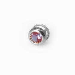 アレキサンドライト 合成石＜6月誕生石＞シルバー SV925・ベゼル（ラウンド3mm）