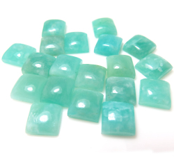 アマゾナイト 天然石ルース カボションカット（スクエア）【10mm】（10個）