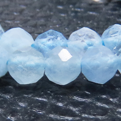 アクアマリン ビーズ 天然石 ラウンド 丸玉 3mm 約39センチ 10連