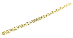 バングル ブレスレット ブランク バー 145mm×6mm×0.8mm（真鍮ブラス・ゴールドカラー）50個