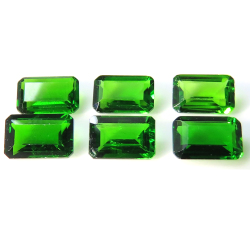 クロムダイオプサイト ルース 天然石 オクタゴン ファセットカット【5×3mm】1個