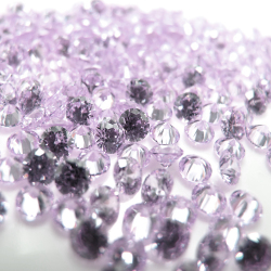 キュービックジルコニアcz（ラベンダー）【AAA】・ルース（裸石）・/ラウンド【4mm】ファセットカット（250個）