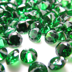 キュービックジルコニアcz（グリーン）【AAA】・ルース（裸石）・/ラウンド【1.5mm】ファセットカット（1000個）