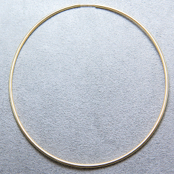 14kgfフープピアス（チューブ/1.25mm）76mm ゴールドフィルド （20個）