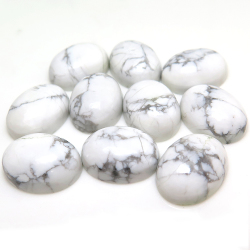 天然石ルース（裸石）・ハウライト/カボション（オーバル）【18×13mm】（10個）