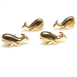 14kgfピアス（クジラ）（ゴールドフィルド）（50ペア）
