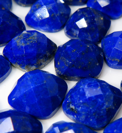 ラピスラズリ ルース カボション クッションスクエア チェッカーカット  