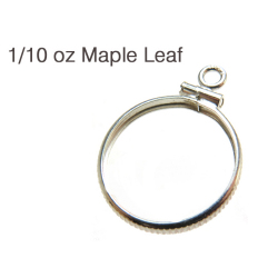 メイプルリーフ金貨1/10オンス用、フレーム 12KGF メイプルリーフ金貨 純金 1/10オンス 未使用品 K24 3.11g クリアケース