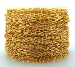 ゴールドフィルド・長アズキチェーン（1.0mm）10メートル「14kgf」（1本）