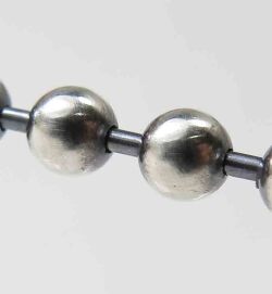 ナバホ ビーズ パール チェーン SV925シルバー（ラウンド 3mm）5メートル
