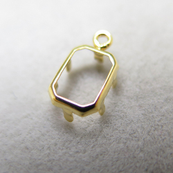 石枠（空枠）・セッティング(オクタゴン・7×5mm）「14kgf・ゴールド