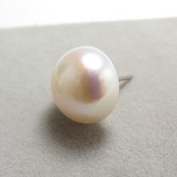 ルコリエ 12mm バロックパール淡水真珠ピアス K18YG ルコリエ 12mm