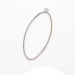 シルバー925パーツ シャンデリア（オーバル・20mm×10mm）25個