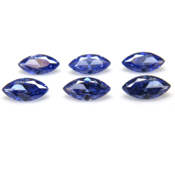 キュービックジルコニアcz【AAA】・ルース  タンザナイト/マーキス【8×4mm】ファセットカット（10個）