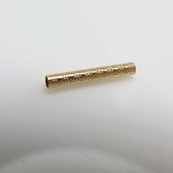14kgfチューブ（テクスチャー/ストレート）（1.5mm×10mm）（ゴールドフィルド）（50個）