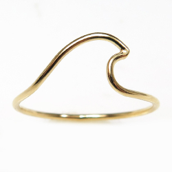 OCEAN WAVE RING ウェーブリング 指輪 波 14kgf（サイズ目安：11号）ゴールドフィルド（25個）